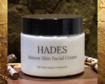 HADES Birch Wood & Spice Anti-Aging Facial Cream. Moisturizing, Firming, and Hydrating Mature Skin.