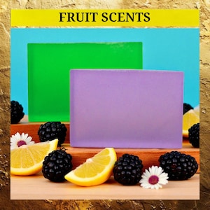 Shave Soap: Fruit & Floral Scent Choice - Botanical Shaving Bar, Lathering Moisturizing Soap, Men&#39;s Gift