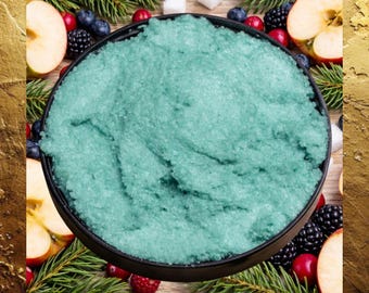 ULLR Spruce & Apple Sugar Scrub. Lathering Botanical Body Scrub. Exfoliating and Skin Hydrating. Men's Skin Care.