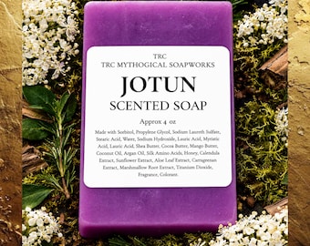 JOTUN Elderflower Forest Soap. Handmade Botanical Soaps Inspired by Norse Mythology. Large Size.