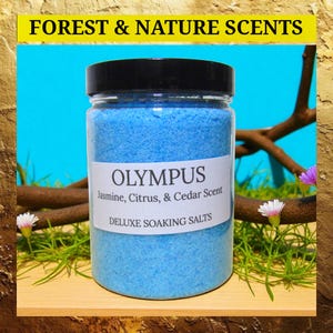BATH SALTS Nature Scents. Aromatherapy and relaxation. Enriched with sea salt, avocado oil, and jojoba oil.