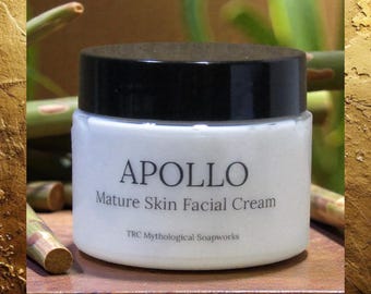 APOLLO Lemongrass Anti-Aging Facial Cream. Moisturizing, Firming, and Hydrating Mature Skin.