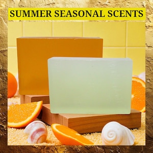 Shave Soap: Summer Scent Choice - Botanical Shaving Bar, Lathering Moisturizing Soap, Men&#39;s Gift