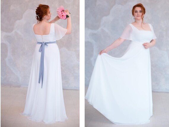 plus size simple wedding dresses