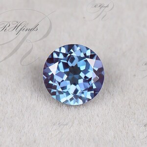 Round Cut Alexandrite Loose Gemstone Color Change Stone June Birthstone Faceted Loose Alexandrite Ring Pendant Gift For Jewelry Making