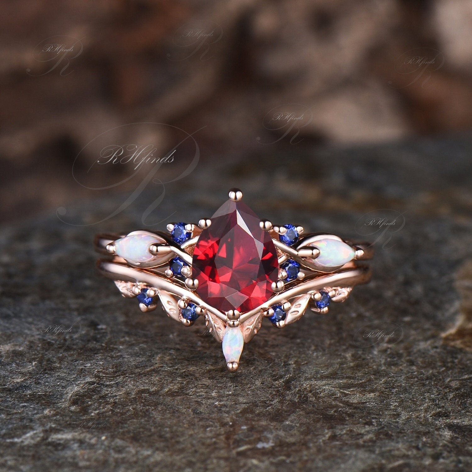 Blue ruby rings clearance