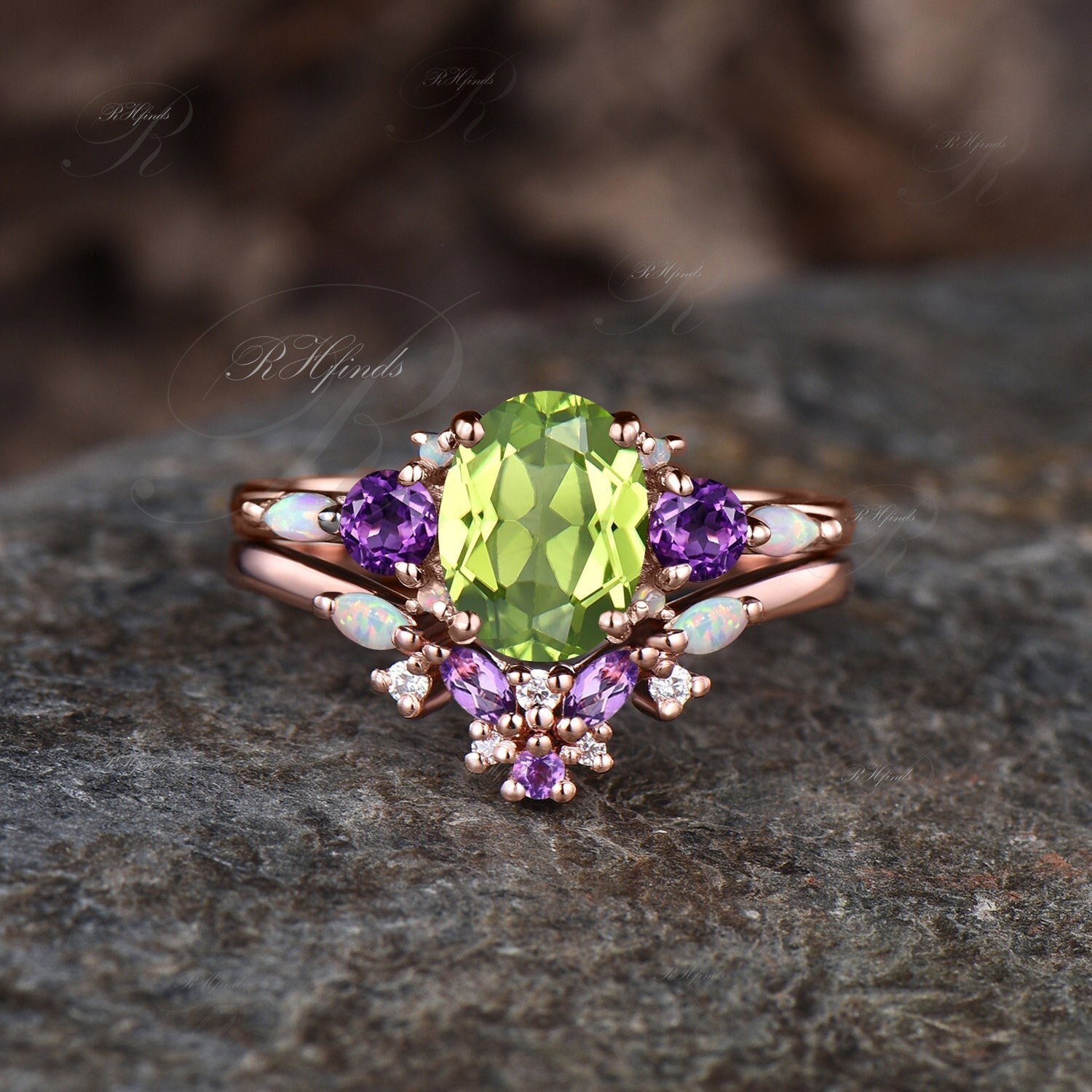 Peridot and cheap amethyst jewelry