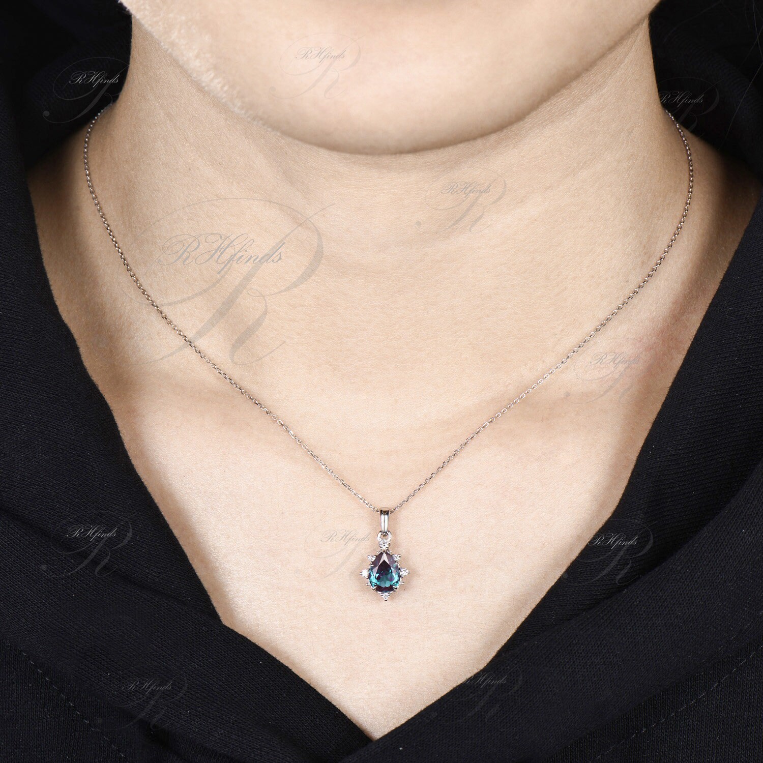 ネックレス・ペンダント LAZY DAWN crystal drop necklace The Water Drop Necklace (Small) – Angely Martinez Jewelry