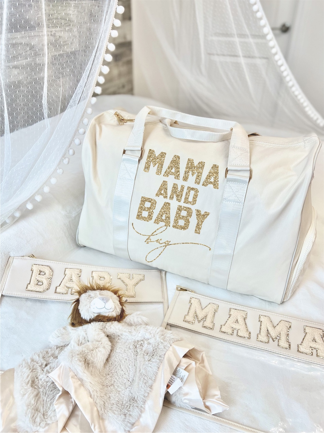 Mama Bag, Daddy Bag, Newborn Hospital Bag, Mom to Be, Baby Shower Gift