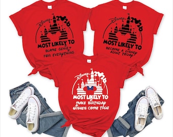 Benutzerdefinierte wahrscheinlich Disney Family Trip Shirts, lustige Disney Gruppe T-Shirts, Disneyworld T-Shirt, Familienurlaub Mickey Shirt