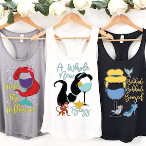 Princess Wine Glass Tank Top: Bachelorette Party Shirts