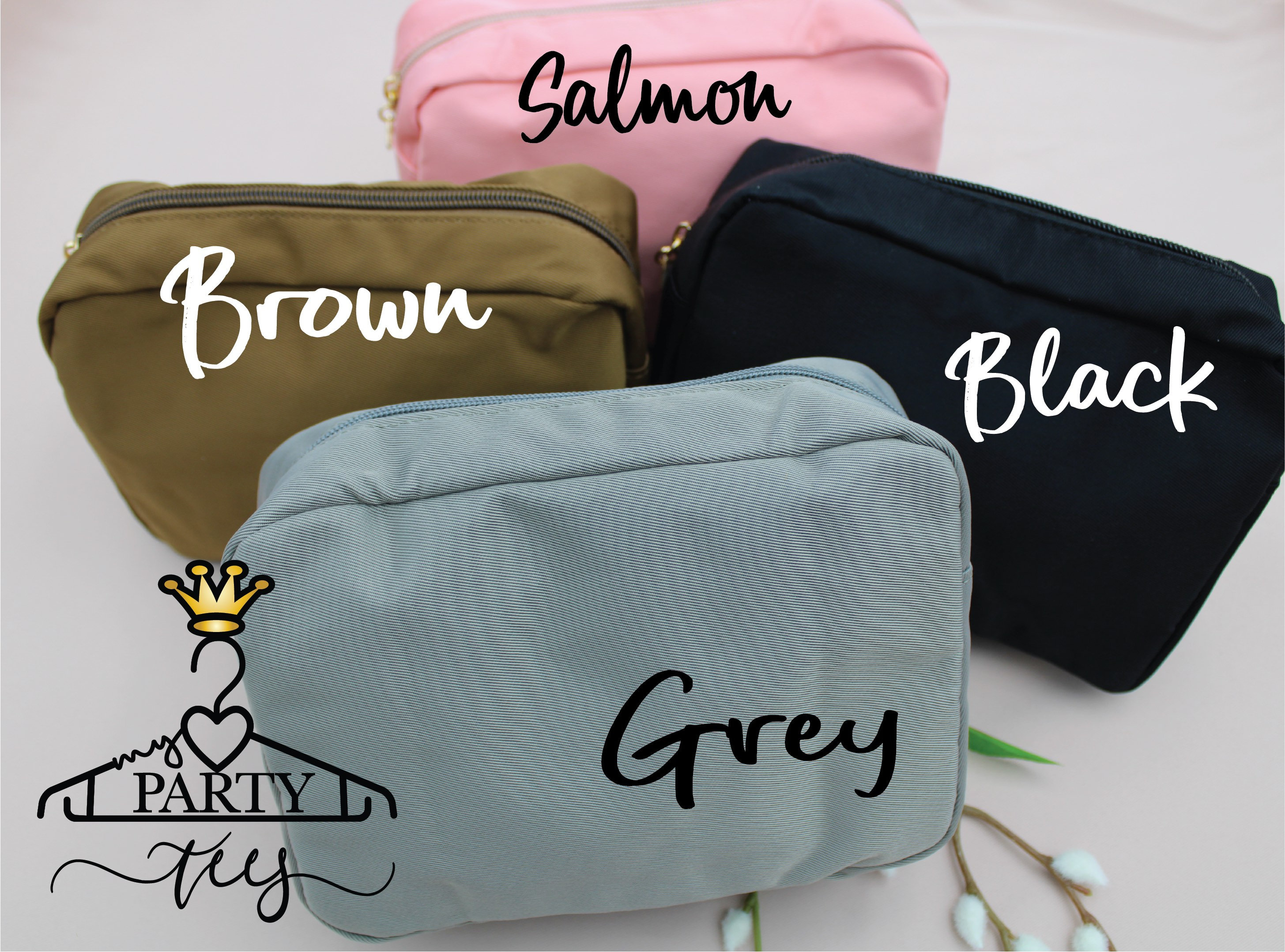 Personalized Makeup Bags Nylon and Velvet Bags Custom Make Etsy