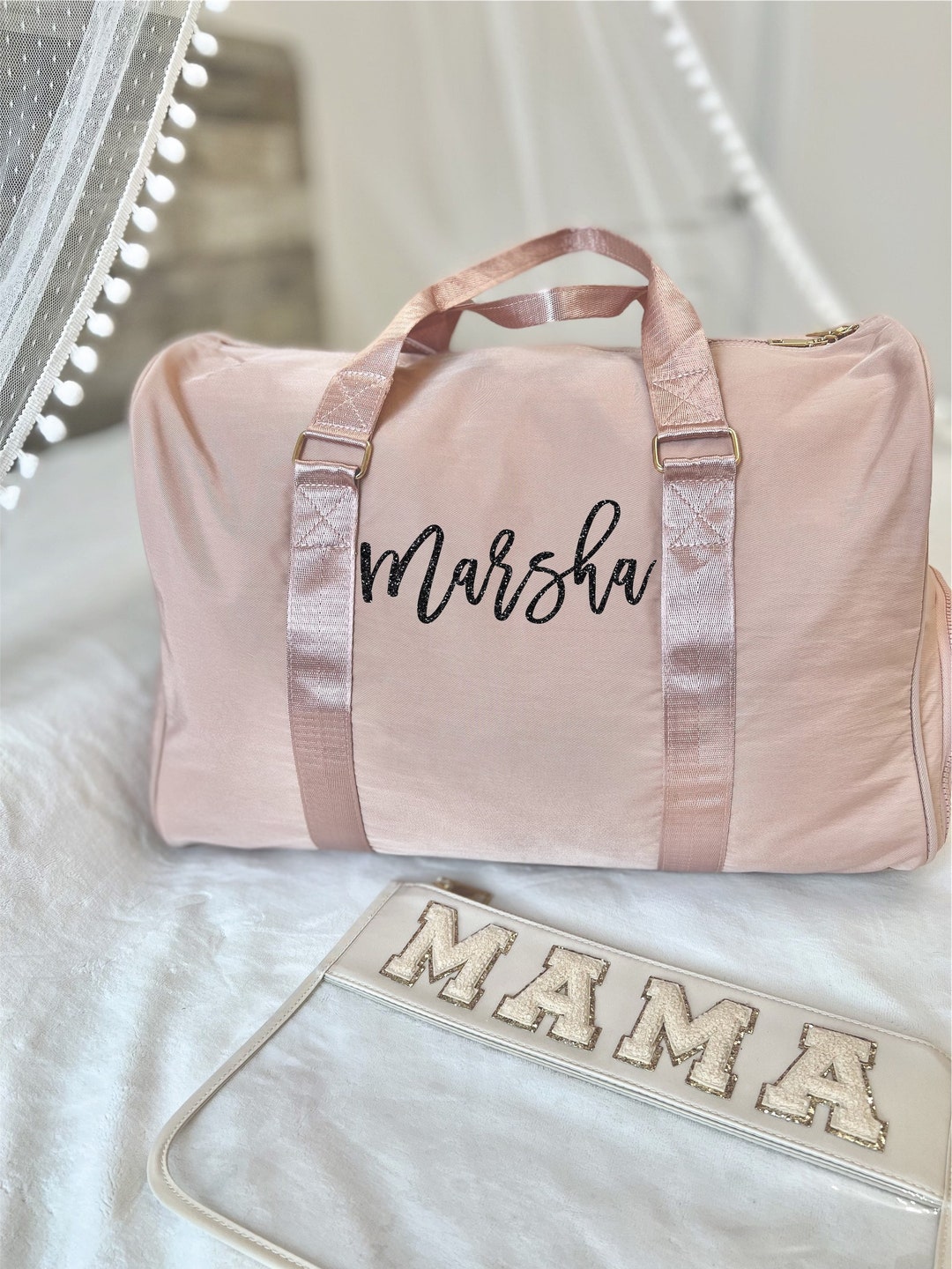 New Personalized Duffel Bag, Bridesmaid Gift, Personalized Weekend Bag