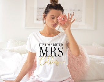 Couples Just Married Shirts, Mr and Mrs shirts, Honeymooning Shirts, Wedding 2025 shirts, Just Married Matching shirts for Couples