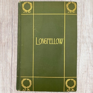 1906 Longfellow&#39;s Complete Poems Illustrated, Vintage Book
