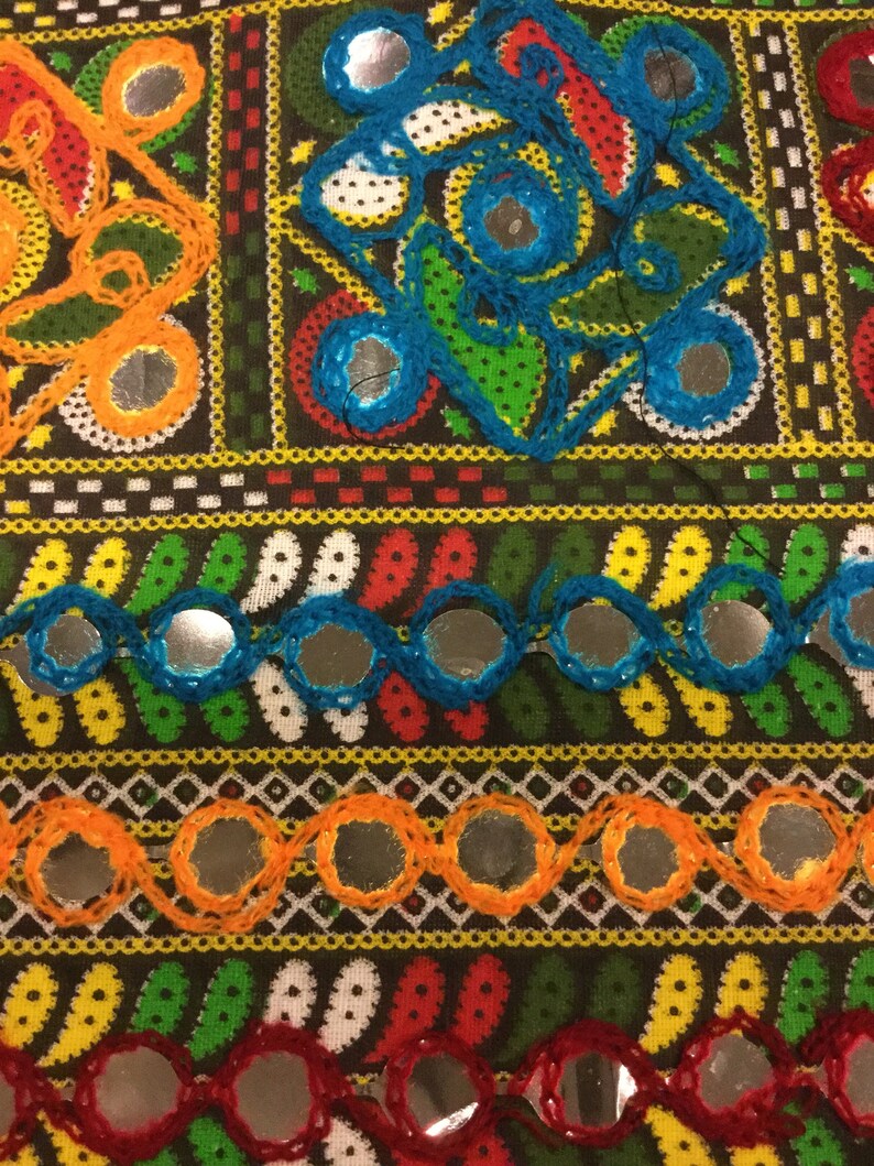Handmade embroidered tote