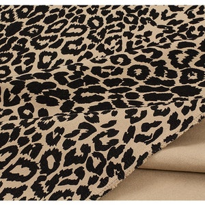 Tela estampado leopardo Tela algodón Animal Print de medio metro imagen 4