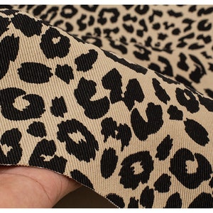 Tela estampado leopardo Tela algodón Animal Print de medio metro imagen 3