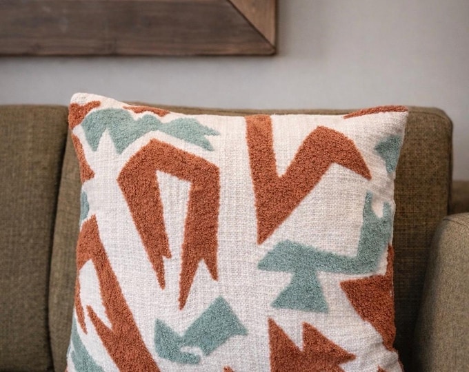 Hightide Cozy Woven Pillow | Warm Graphic Accent Cushion