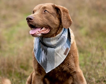 Hundehalstuch | LAKESIDE - Southwest - Navajo - Aztek - Western - Geometrisches Bandana zum Binden - Haustier-Bandana - Upcycled