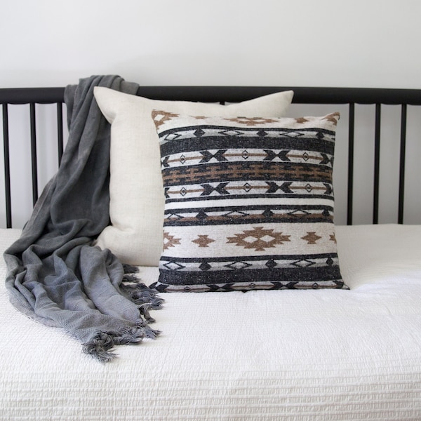 Pillow Cover - OUTBACK - Bohemian- Throw Pillow - Home Decor - Aztec - Navajo - Southwest - Geometric