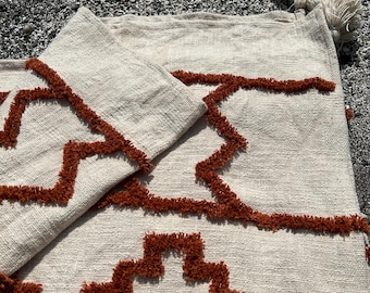 JOSIE | Cotton Tufted Textured Throw Blanket