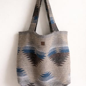 Upcycled Aztec Tote Bag | Lakeside Boho Weekender
