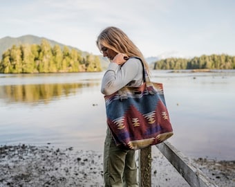 Travellin’ Tote - THE WANDERER - Boho - Yoga Bag - Beach Bag - Weekender - Adventure Bag - Baby Bag - Market Bag - Upcycled