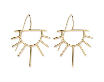 Gretchen Half Sun Threader Earrings