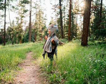 Mini Poncho | LAKESIDE Southwestern Toddler Poncho | Cozy Handmade | Hooded Cape