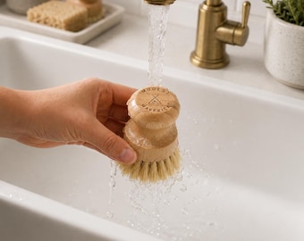 Natural Bamboo Scrub Brush | Set of 3