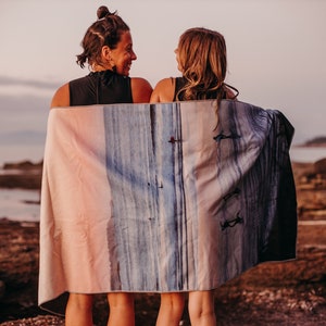 Tofino Travel Towel Recycled Ecofriendly Tofino Beach Towel Hot Yoga Towel Yoga Towel Travel Towel image 8