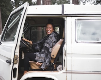 Poncho | CTIÈRE - aztèque - sud-ouest - Navajo - géométrique - châle - poncho à capuche - modeste non-conformiste - surf - unisexe