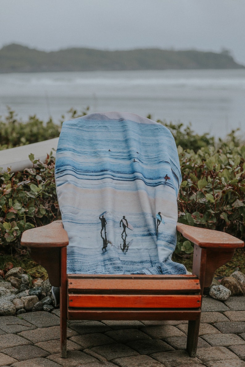 Tofino Travel Towel Recycled Ecofriendly Tofino Beach Towel Hot Yoga Towel Yoga Towel Travel Towel image 1