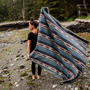 Tofino Beach Blanket - SWITCHBACK -  Boho - Aztec - Navajo - Camping Blanket - Throw Blanket - Yoga Blanket - Blanket Scarf