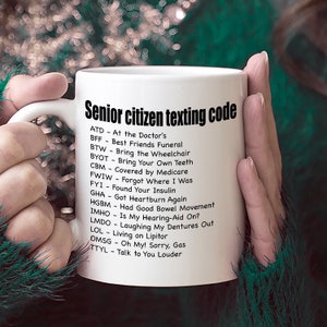 Gifts For Senior Citizens Senior Citizen Texting Code Gift For Senior Women And Men Funny Gag Gifts For Older Old People, Senior Gifts image 3