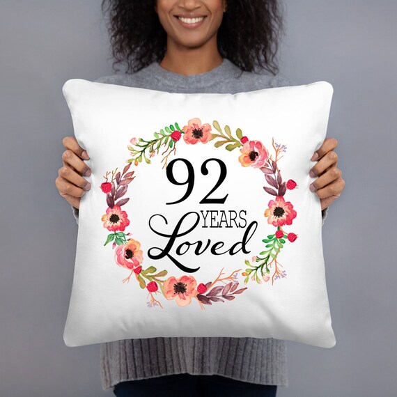 92nd Birthday Gifts for Women 92 Year Old Female 92 Years Loved