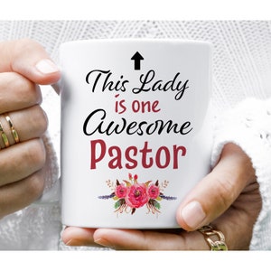 Gifts for Pastor Women This Lady is Awesome Coffee Mug - Etsy
