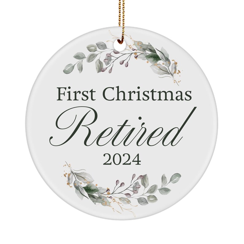 Retirement Gifts for Women Men First Christmas Retired Ornament 2024