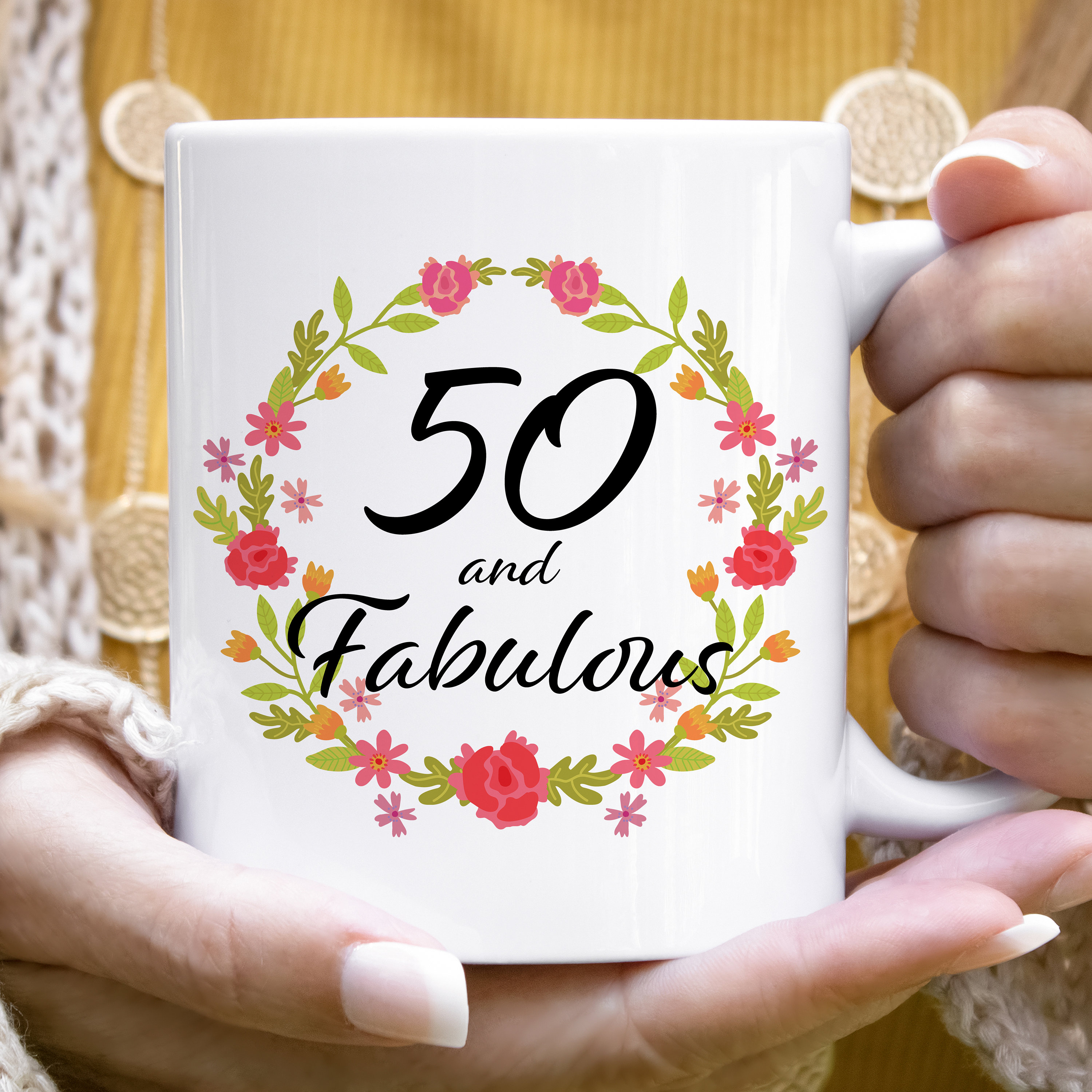 Regalos de cumpleaños 50 para mujeres, fabuloso y divertido regalo de feliz  cumpleaños para mejores amigas, mamá, hermana, esposa, tía que cumple 50  años, regalos de cumpleaños 50 para mujeres : Hogar y Cocina 