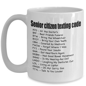 Gifts For Senior Citizens Senior Citizen Texting Code Gift For Senior Women And Men Funny Gag Gifts For Older Old People, Senior Gifts image 1