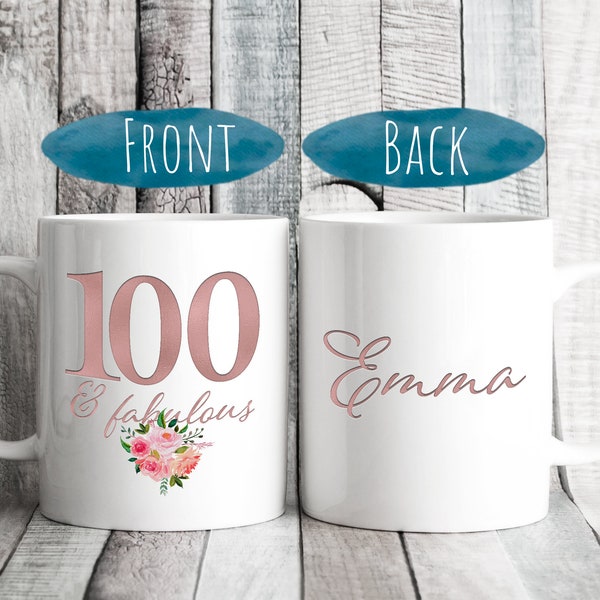 Personalized 100th Birthday Etsy