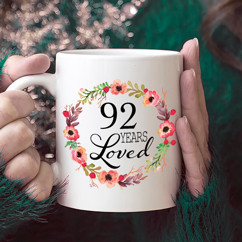 92nd Birthday Gifts for Women Gift for 92 Year Old Female Etsy