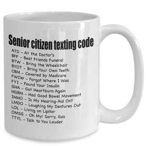 Gifts For Senior Citizens Senior Citizen Texting Code Gift For Senior Women And Men Funny Gag Gifts For Older Old People, Senior Gifts image 2