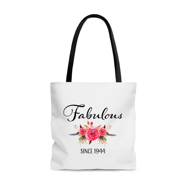 80th Birthday Ideas, 80 Year Old Woman, 80 Year Old Gifts for Women, 80th Birthday Gifts for Her, Fabulous Since 1944 Tote Bag, 80 Yr Old