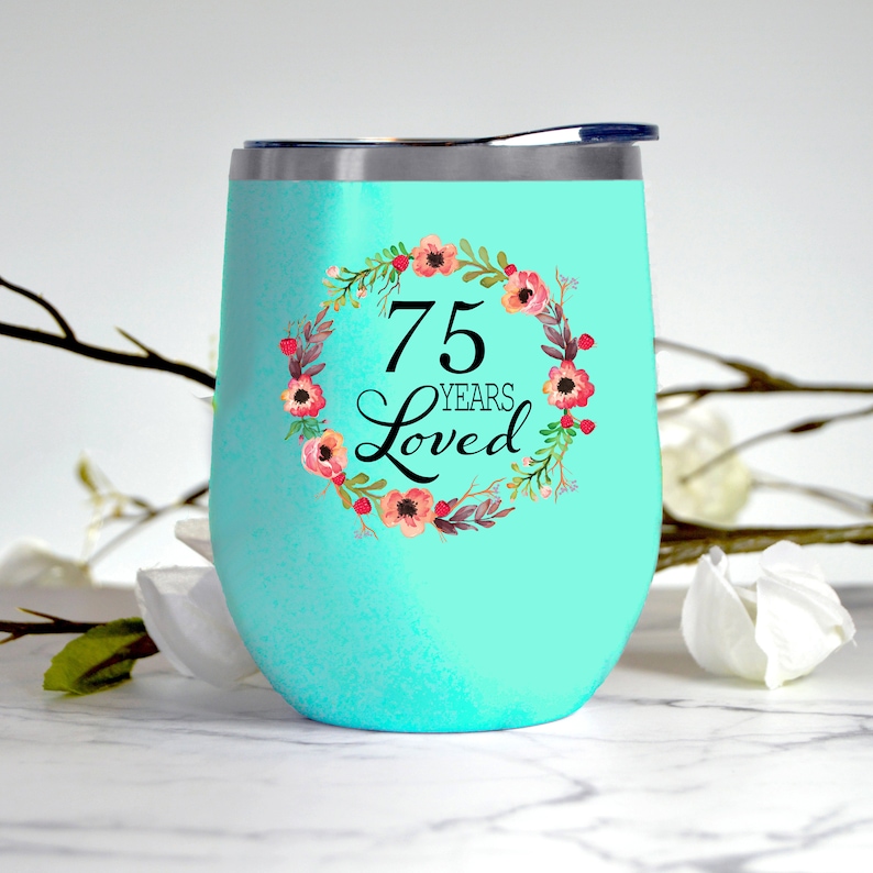 75th Birthday Gifts for Women 75 Year Old Female 75 Years Etsy
