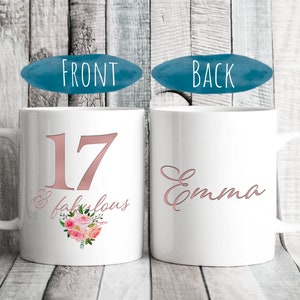 17th Birthday Gifts for Girl Gift for 17 Year Old Female 17 Years  Loved,white Coffee Mug for Daughter Sister in Law Teens Her Best Ideas 