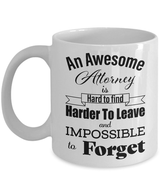 Thank You Gift for Attorney Appreciation Retirement Coffee Mug Etsy