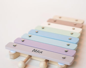 Baby Xylophone Personalised Toy | 1st birthday gift | Baby Gifts | Personalised wooden Xylaphone