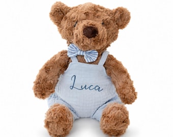 Brown Teddy Bear Soft Toy with Personalised Outfit